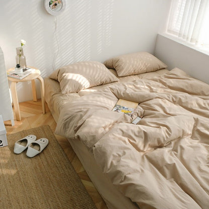 Earth Tone Bedding Set / Moss Green
