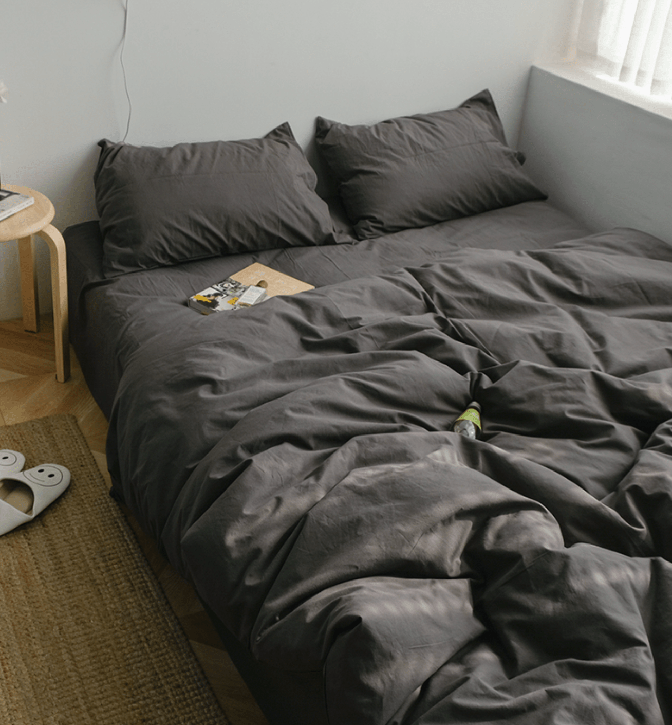 Earth Tone Bedding Set / Moss Green