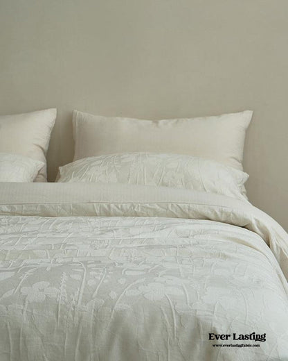 Elin Tencel Silky Jacquard Bedding Set / Bouquet