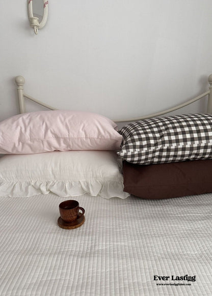 Ella Pure Cotton Pillowcases / Gingham