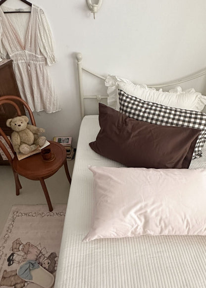 Ella Pure Cotton Pillowcases / White
