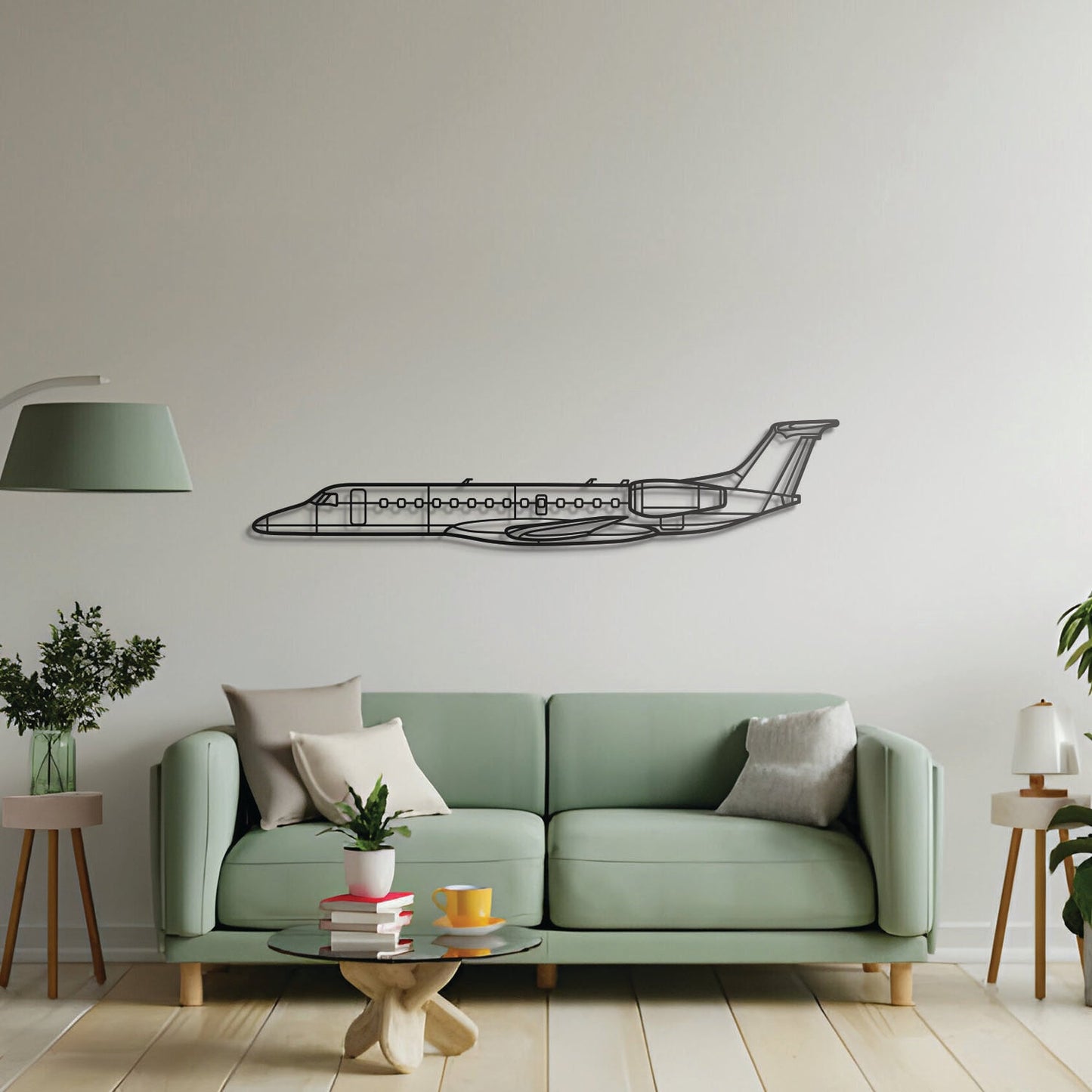 ERJ-135 Metal Aircraft Wall Art - NCP0221