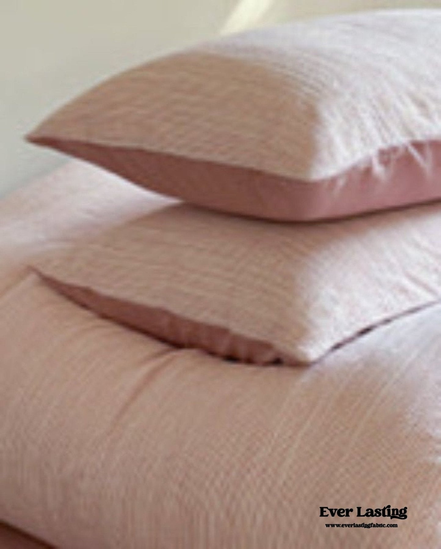 Emma Duo Striped Jacquard Bedding Set / Cream