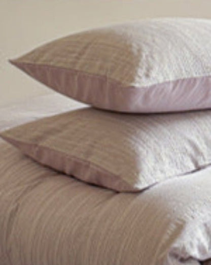 Emma Duo Striped Jacquard Bedding Set / Gray
