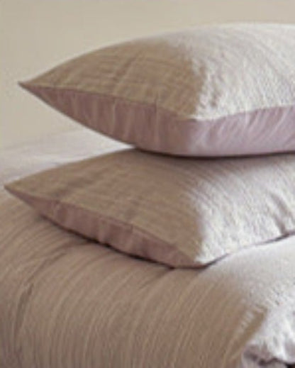 Emma Duo Striped Jacquard Bedding Set / Black