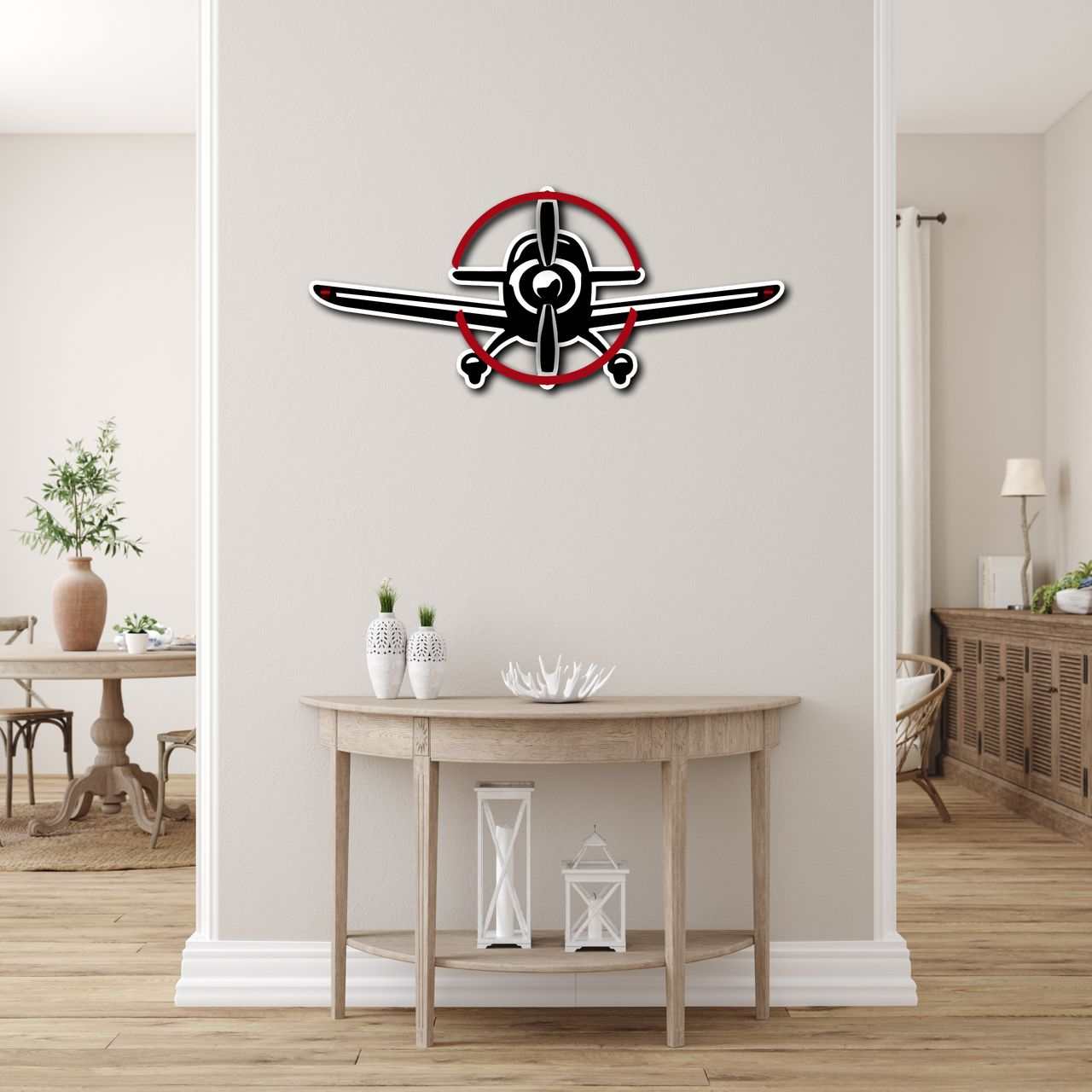Metal Sign Aviation Multicolor Metal Sign Prop Plane
