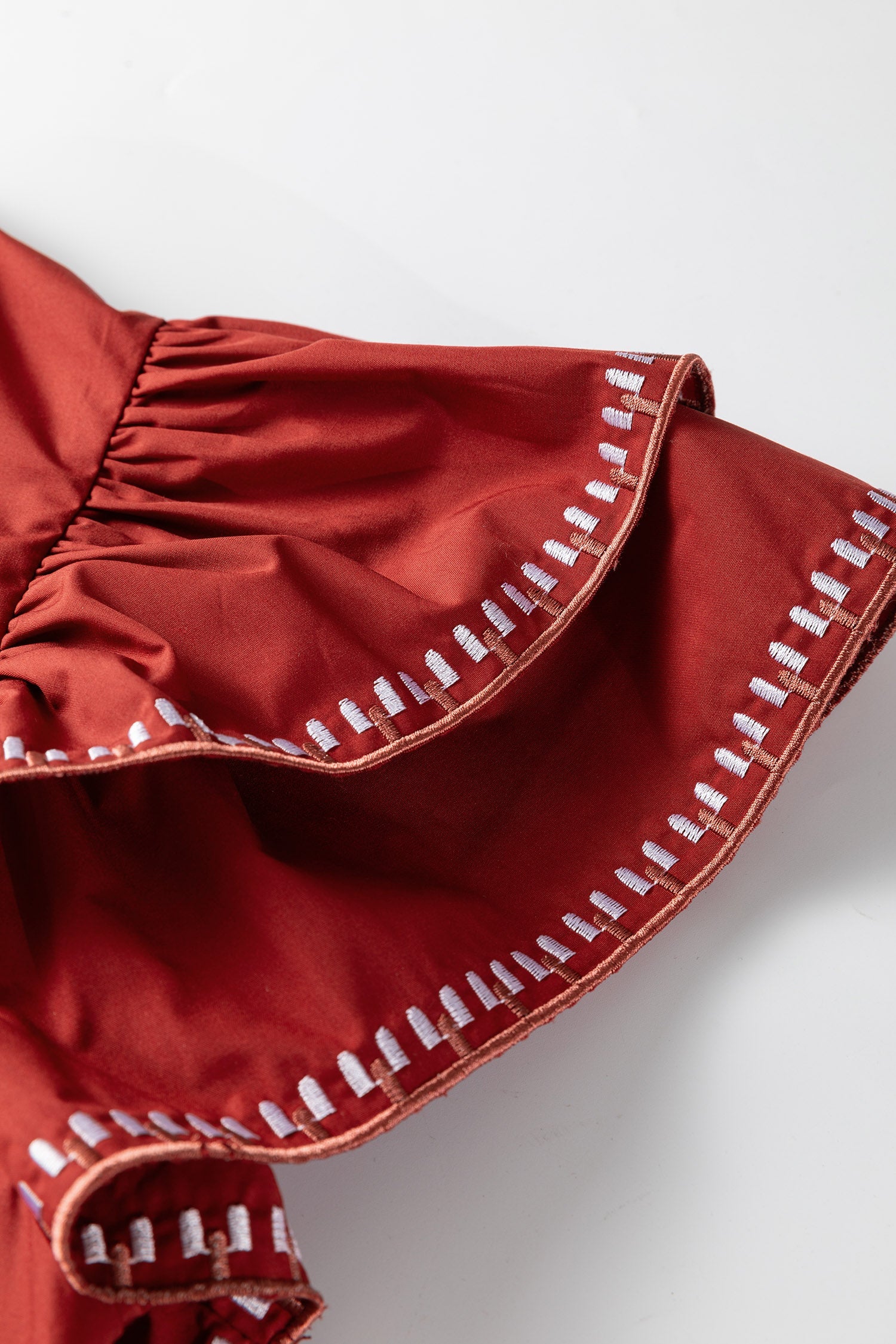 Andie Trim Flutter Sleeve Blouse