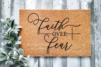 Faith Over Fear Doormat