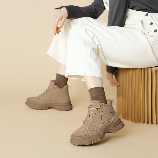 Women’s Non-Slip Snow Boots | Plus-Velvet Thickened Martin Style Winter Boots