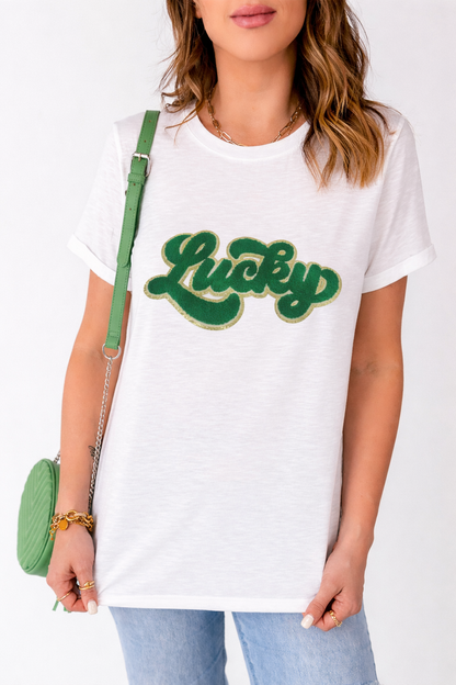 Sloane Patched Graphic T Shirt