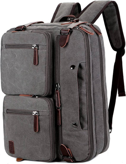 Men’s Messenger Bag – Convertible Work 17 Laptop Ready