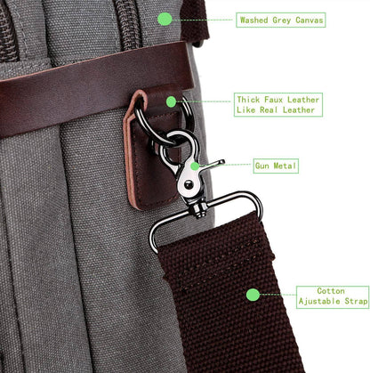 Men’s Messenger Bag – Convertible Work 17 Laptop Ready