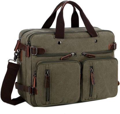 Men’s Messenger Bag – Convertible Work 17 Laptop Ready
