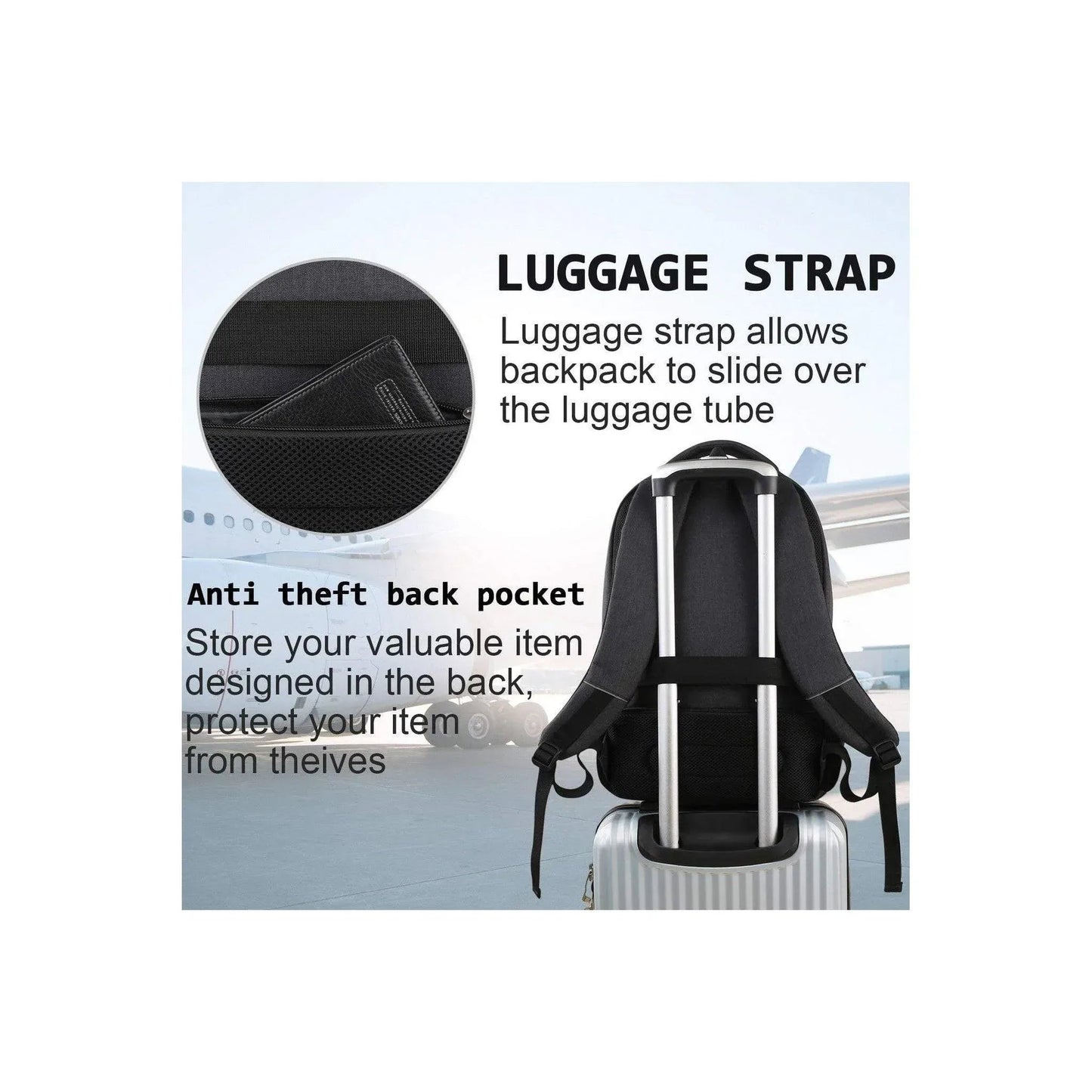 Travel Laptop Backpack – Organized & Connected