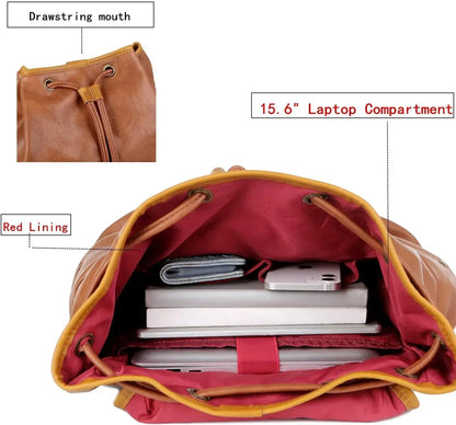 Men’s Leather Backpack – 15.6 Laptop Ready Professional Commute