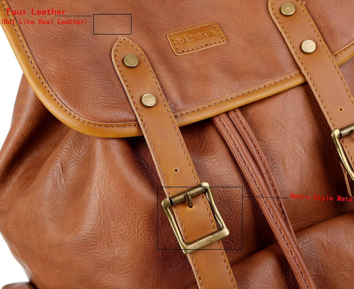 Men’s Leather Backpack – 15.6 Laptop Ready Professional Commute