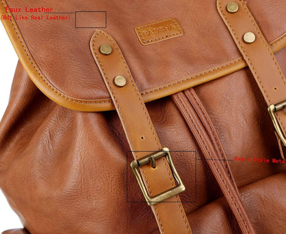 Men’s Leather Backpack – 15.6 Laptop Ready Professional Commute