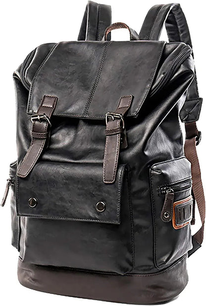 Men’s Leather Backpack – Water-Resistant Secure Anti-Theft