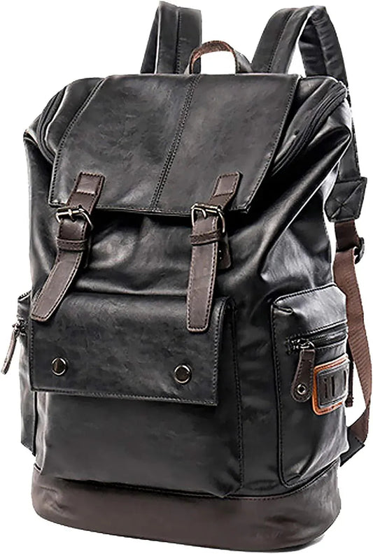 Men’s Leather Backpack – Water-Resistant Secure Anti-Theft