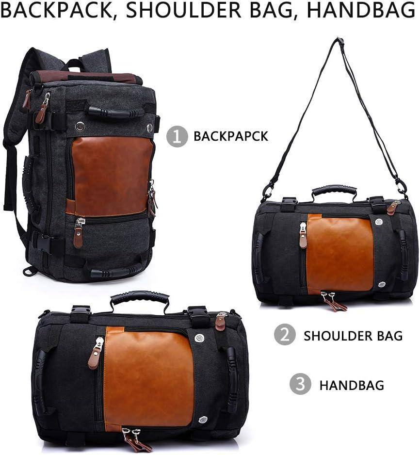 Canvas Travel Backpack – Convertible 30L Multi-Function Design