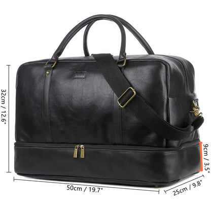 Men’s Leather Duffel Bag – Weekend Ready