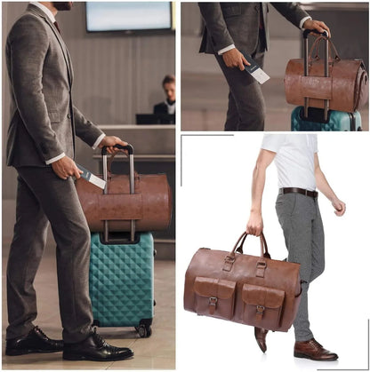 Men’s Leather Duffel Bag – Weekend Ready Classic Everyday