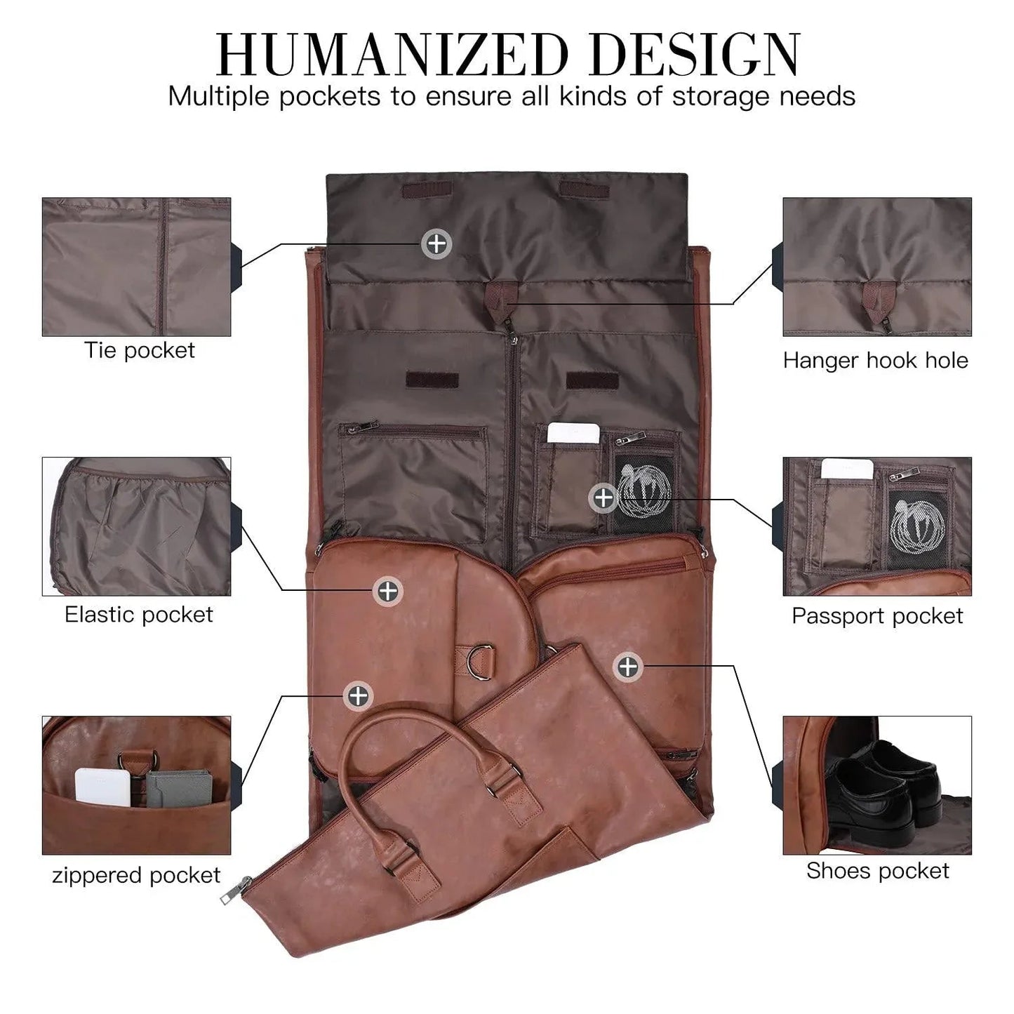 Men’s Leather Duffel Bag – Weekend Ready Classic Everyday