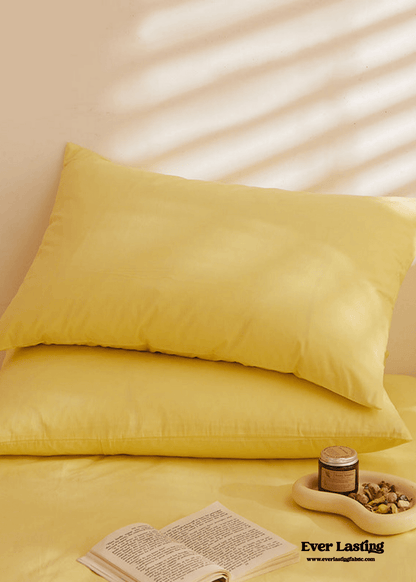 Fresh Plaid Washed Cotton Pillowcases