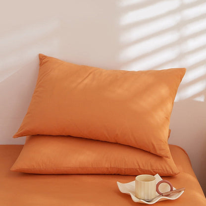 Fresh Plaid Washed Cotton Pillowcases