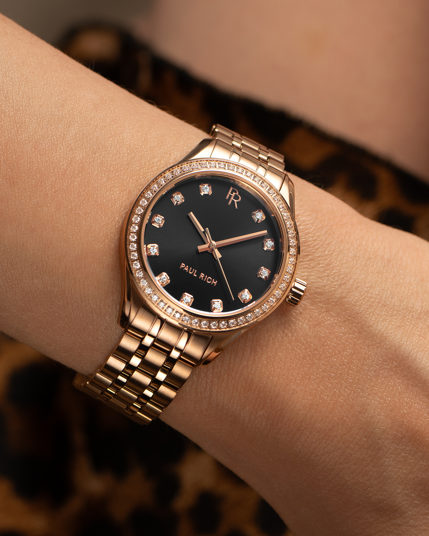 Crystelle - Rose Gold Black