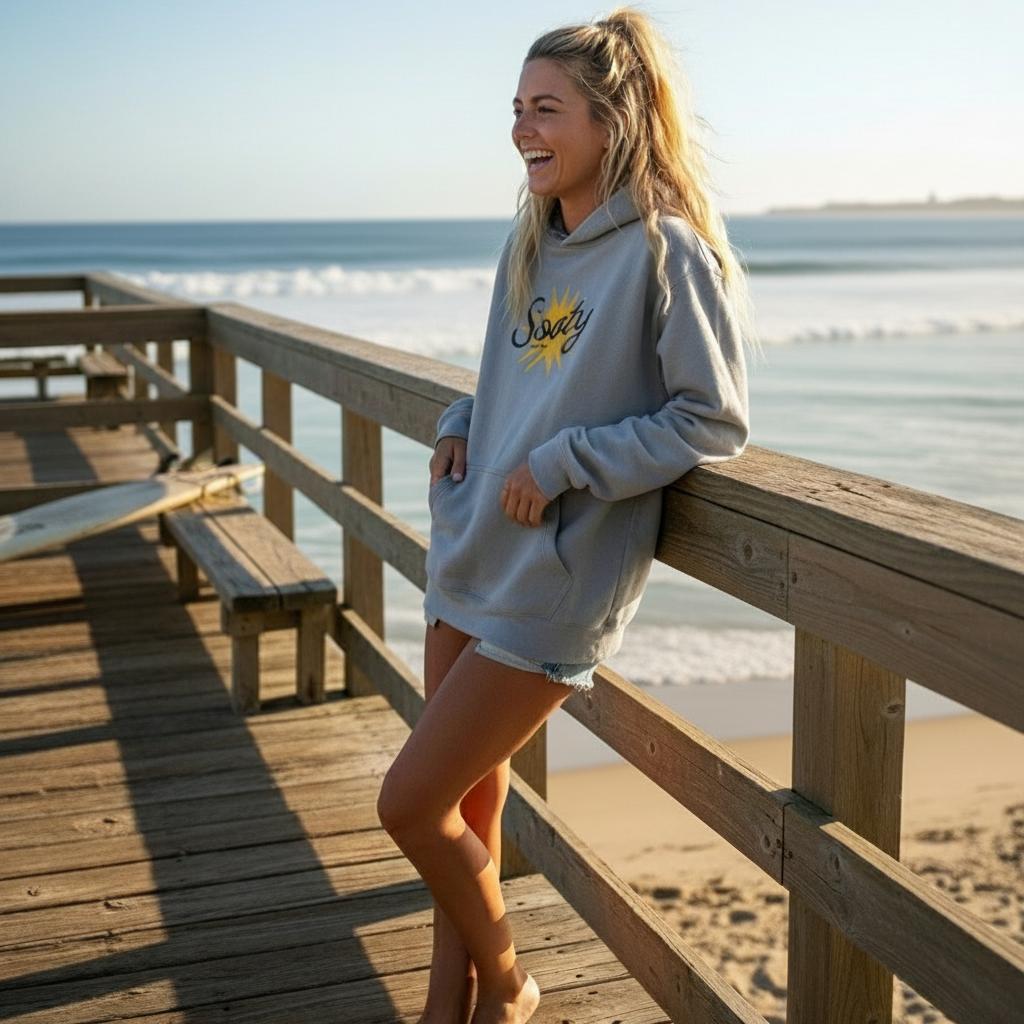 Star Burst Relaxed Hoodie Sweatshirt