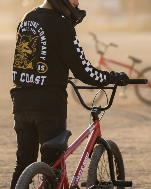 Youth Ride Free Long Sleeve Tee