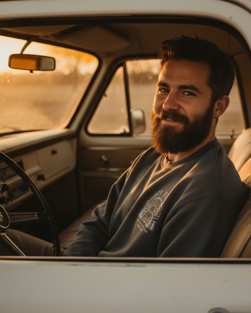 Bear Mountain Relax Crew Sweatshirt