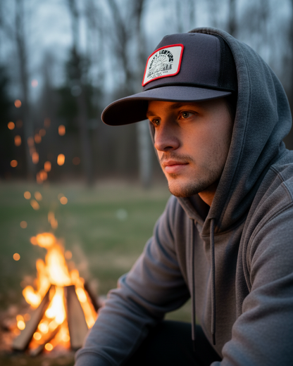Bear Mountain Patch Trucker Snapback Hat
