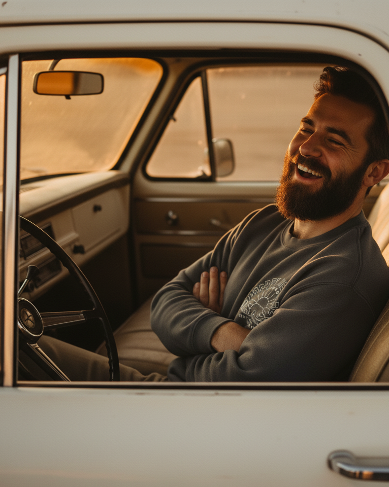 Bear Mountain Relax Crew Sweatshirt