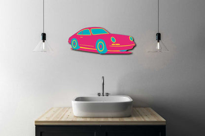 Sports Car Metal Art