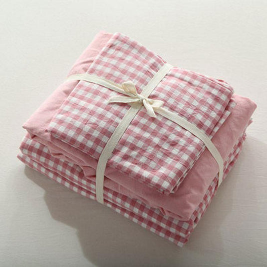 Gingham Bedding Set / Pink (Final Sale)