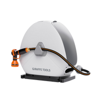 Ground-Mounted Retractable Hose Reel 82ft-130ft