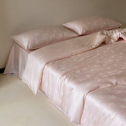 Grace Silky Floral Luxury Bedding Set / Cream