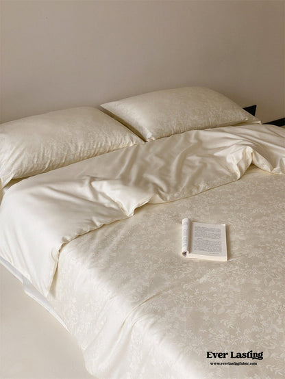 Grace Silky Floral Luxury Bedding Set / Pink