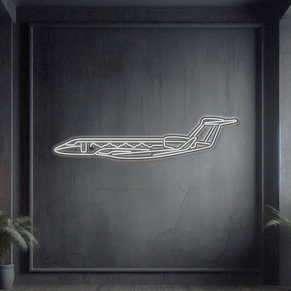 G650 Metal Neon Aircraft Wall Art - NCN0047