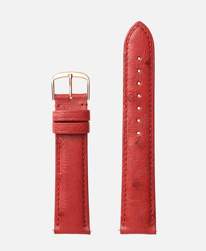 Red Genuine Ostrich | h2003