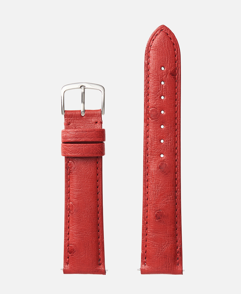 Red Genuine Ostrich | h2003