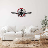Metal Sign Aviation Multicolor Metal Sign Prop Plane