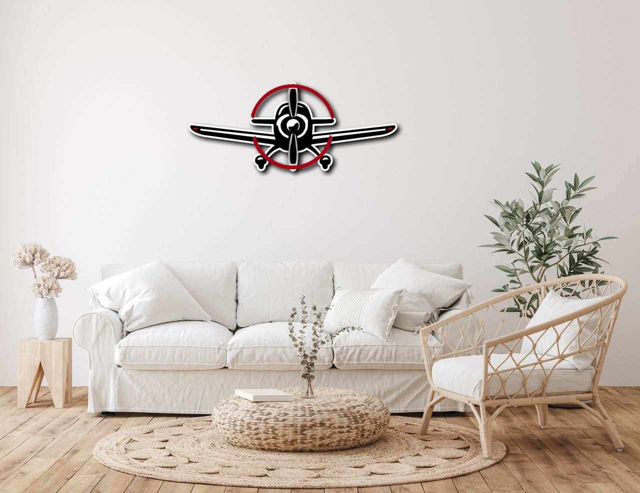 Metal Sign Aviation Multicolor Metal Sign Prop Plane