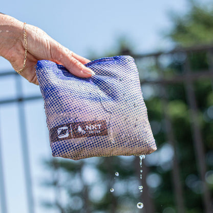 Halftone Horizon Blue NXT Dri-Tek Cornhole Bags