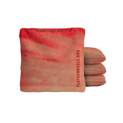 Halftone Horizon Red NXT Dri-Tek Cornhole Bags
