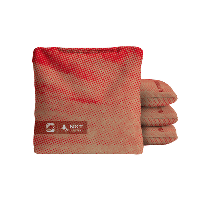 Halftone Horizon Red NXT Dri-Tek Cornhole Bags