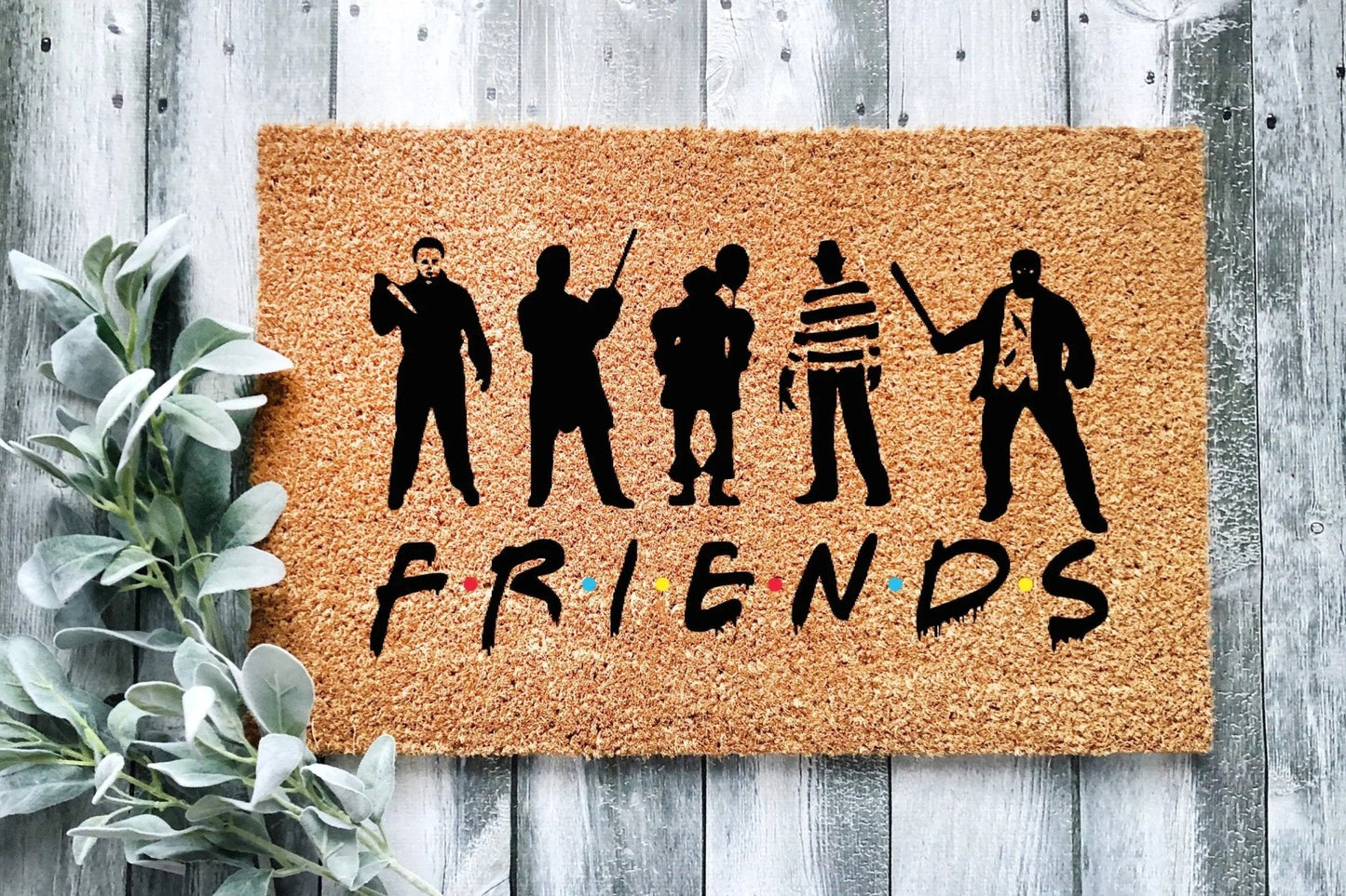 Halloween Friends Doormat