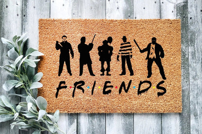 Halloween Friends Doormat